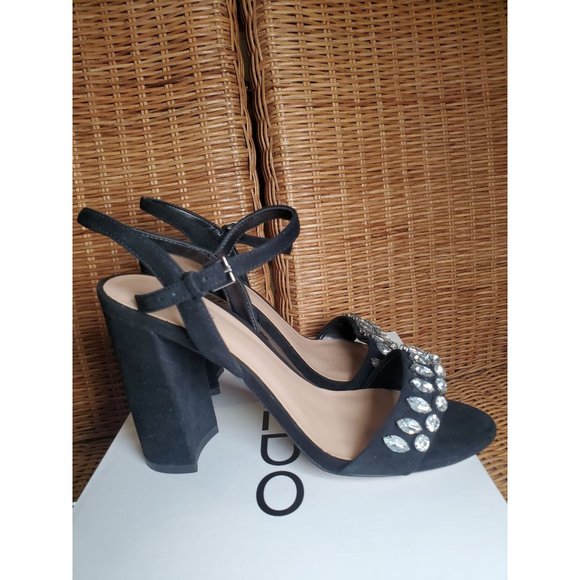 Aldo Black-Stones Adreraven Heels 8 - Picture 6 of 8